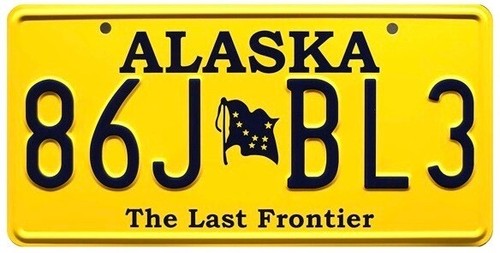 Alaska 86j bl3 license - 86j,