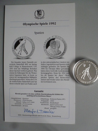 2000 pts silbermünze - 2000,
