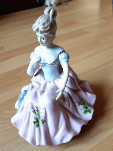 Deko porzellanfigur spieluhr - deko-,