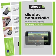 2x Schutzfolie matt für Navigon 72 Plus Displayschutzfolie Folie Display Schutz