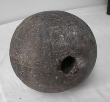 antike alte Barock Kugel Kegelkugel Dekokugel Vollholz 3kg, D 19cm