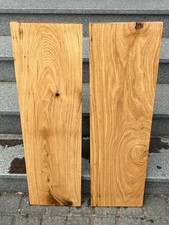 Eiche Bretter 2 Stück 87 x 25 x 2, 3 cm  rustikal mit Fehlern Eichenbretter