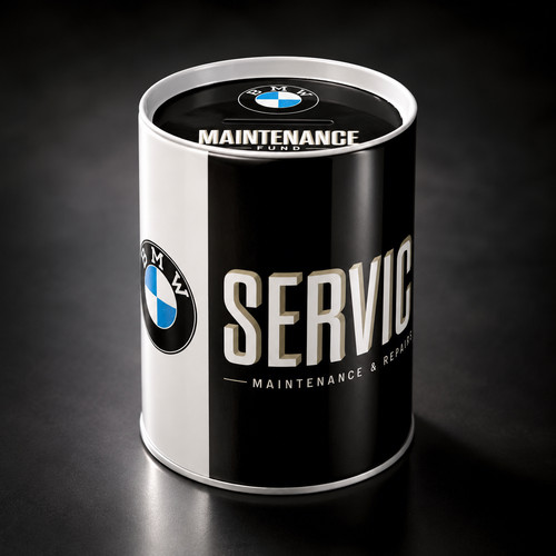 Bmw service metall - bmw, spardose