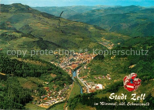 Zell wiesental fliegeraufnahme - wiesental,