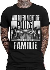 Wir rufen nicht die Polizei Wir rufen die Familie Biker Herren T-Shirt MC Outlaw