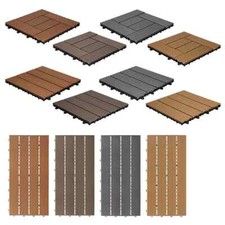 WPC Terrassenfliesen 30x30 30x60cm Holzoptik Balkonfliese Klickfliese Holzfliese