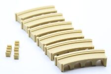 Spur Z Viadukt, Brücke, Kurventeil, erweiterbare Teile, 3D Druck,Sandstein,1:220