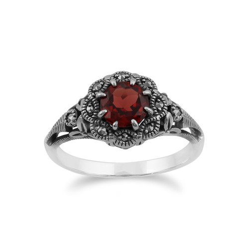 Jugendstil stil rund granat - stil,