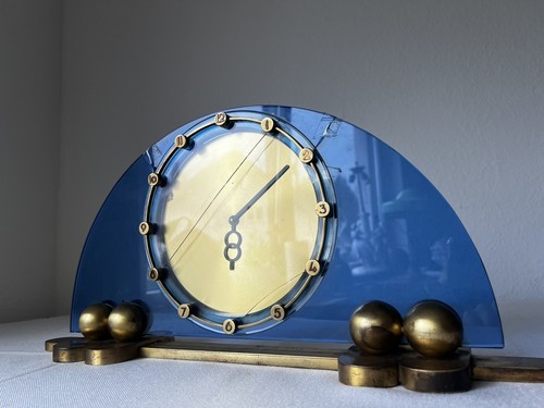 Antike art deco tischuhr - art,
