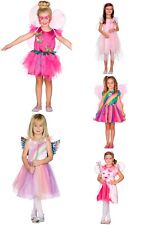 Fee Waldfee Mädchen Kinderkostüm  Karneval Fasching Rainbow Fairy  Schmetterling