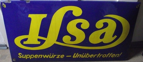 Emaille schild ilsa - emaille,