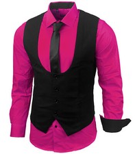 Herren hemd weste krawatte - weste, set
