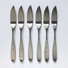 Lauffer Norway Vintage Magnum x 6 Fischmesser. 21cm. Edelstahl 60er Jahre