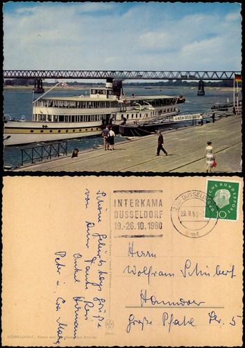 Ansichtskarte düsseldorf - ansichtskarte,