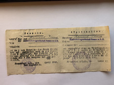 Historisches Dokument der Stadt Frankfurt Ausweis/Bescheinigung. Los 130133