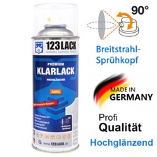 Klarlack 123Lack PREMIUM GLÄNZEND Spraydose  400ml kratzfest