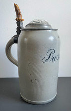 Antiker Bierkrug 2L Steinzeug