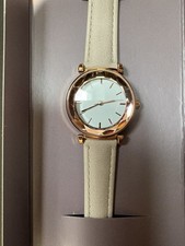 Damen Armbanduhr mit beige