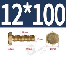 Messing Sechskantschrauben M3
