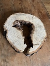 Baumscheibe Hohl Tunnel Holzscheiben Kastanie Holz Epoxidharz Deko Basteln diy