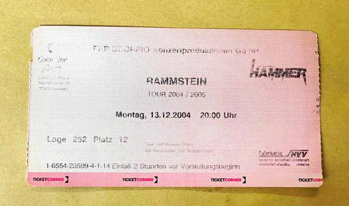 Rammstein tour 2004 - tour, 2004/2005