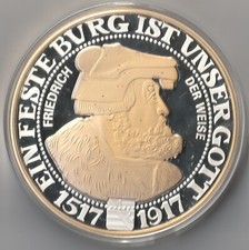 MDS PP MEDAILLE GIGANT "FRIEDRICH DER WEISE", VERSILBERT, TEILVERGOLDET