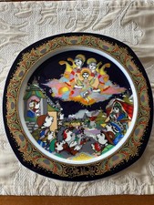 Rosenthal Porzellan Weihnachtsteller 1993 Björn Wiinblad, Durchmesser 28 ein