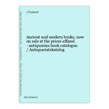 Ancient and modern books now - ancient,