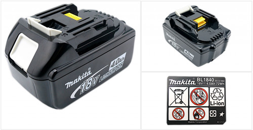 Makita 1840 18v 4ah - 2x,