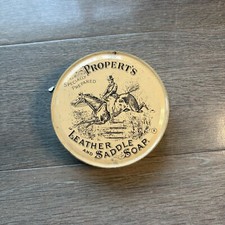 Vintage Seifendose aus Leder &