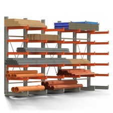 Kragarmregal, einseitig