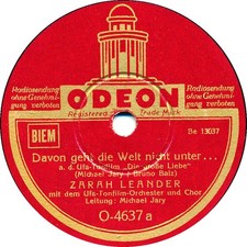 Zarah Leander - Davon geht die