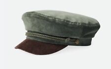 BRIXTON Fiddler Military CORD  Gr.62 Schiebermütze Flatcap oliv/braun