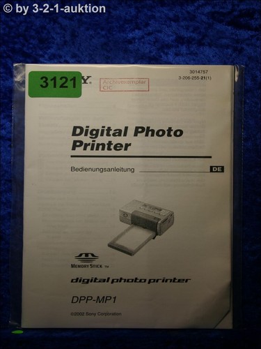 Sony bedienungsanleitung dpp - sony,