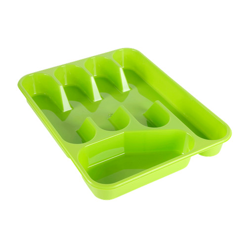 Limegrüner besteckkasten - limegrüner,