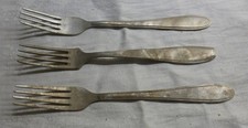 3 Teile altes Alu Besteck