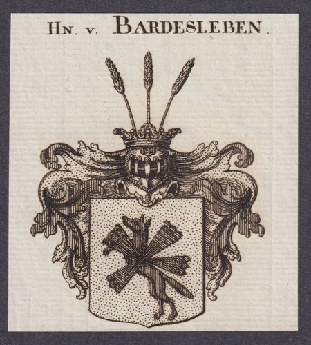 Bardesleben wappen coat - bardesleben, of