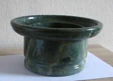 Deko Mineral Topf Brunnenstein Grüner Wolkenmarmor - Bärbel Drexel m. Zertifikat