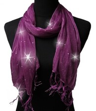 Damenschal Schal Tuch Glitzer