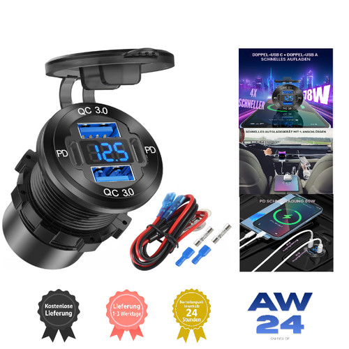 12v usb steckdose - 12v, 4