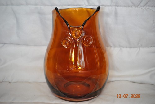 Schwere glas vase eule - vase,