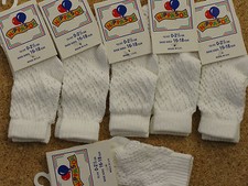 6 PAIRS CREAM BABY GIRLS