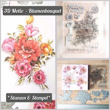? 3D Motiv Blumenbouquet Stanzen & Stempel & Vordrucke 