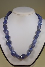 Tansanit kette collier - tansanit, 400ct
