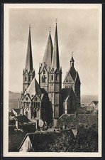 Gelnhausen, Marienkirche von Nordost, Ansichtskarte 