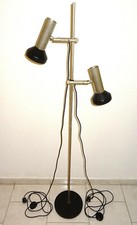 STAFF Stehlampe Stehleuchte 2er Spotstrahler 70er Jahre Design Klassiker Chrom.