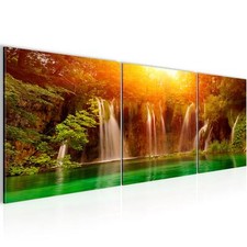 Wandbilder Set Wasserfall