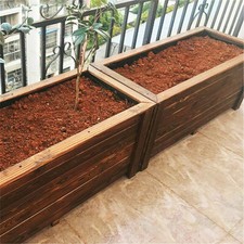 Pflanzkasten Holz Pflanzkübel Rechteckig Blumenkasten Blumentopf Blumenkübel DE