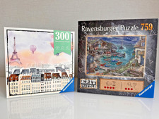 2 Puzzles Marke Ravensburger - 759/300 Teile -  Exit Puzzle/Puzzle Moment