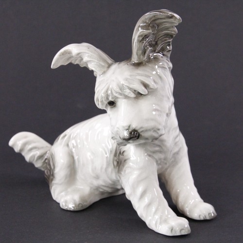 Porzellan hundefigur scotch - porzellan,